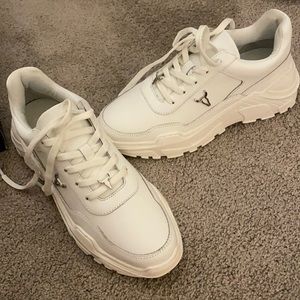 Windsor Smith Carte White Leather Sneakers